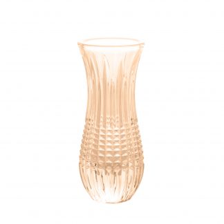Vaso Solitário em Cristal Wolff Queen Âmbar