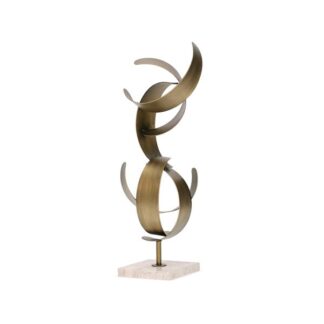 Escultura em Metal e Pedra