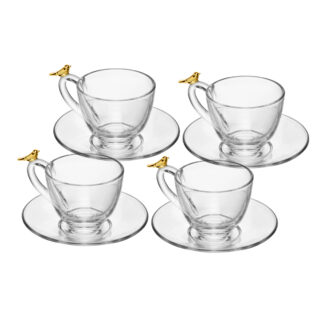 Conjunto 4 Xícaras para Café Golden Bird